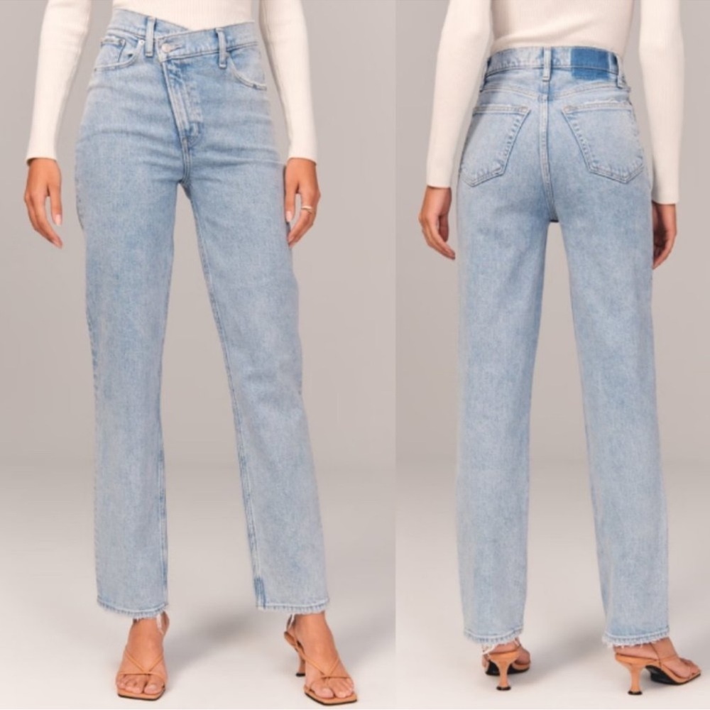 Abercrombie & Fitch Ultra High Rise 90s Straight Crossover Jean Size 31/12